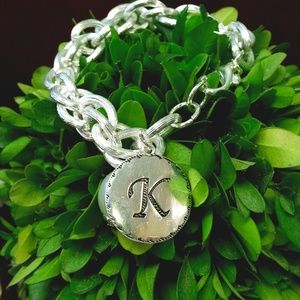 Single Letter Monogram Bracelet